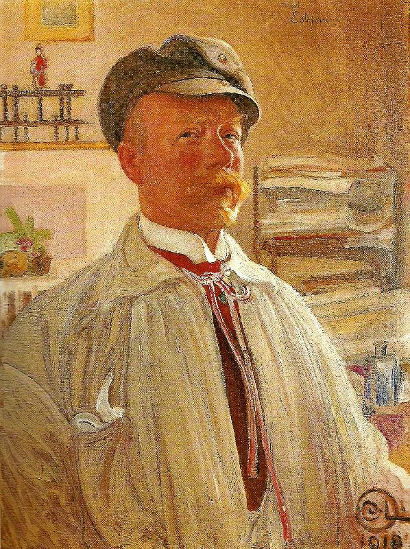 Carl Larsson sjalvportratt 1918 china oil painting image